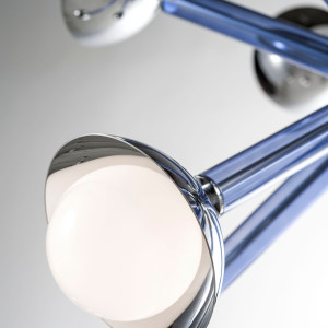 Подвесной светильник ручной работы из дутого стекла