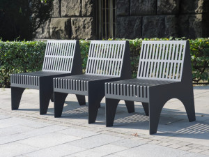 Наружное сиденье из нержавеющей стали