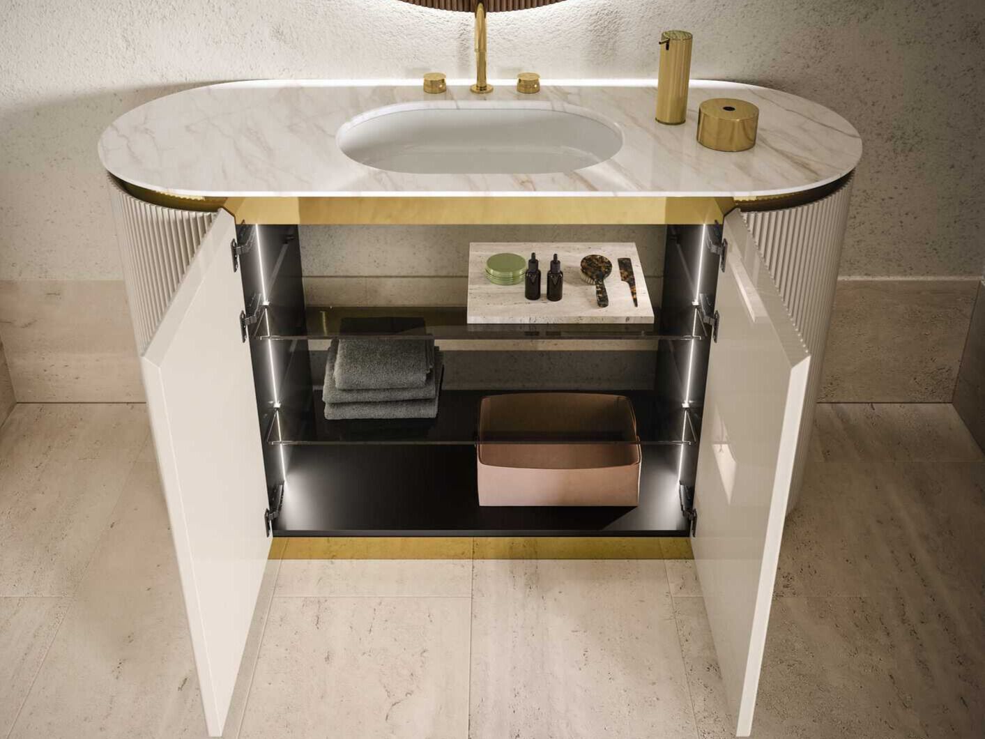 Полная мебель для ванной комнаты OASIS Naos ARCH-00120677 - Вид №1