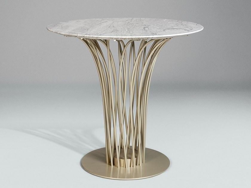 Paolo Castelli Круглый стол из мрамора и стали sun-id-1451192 - Вид №1