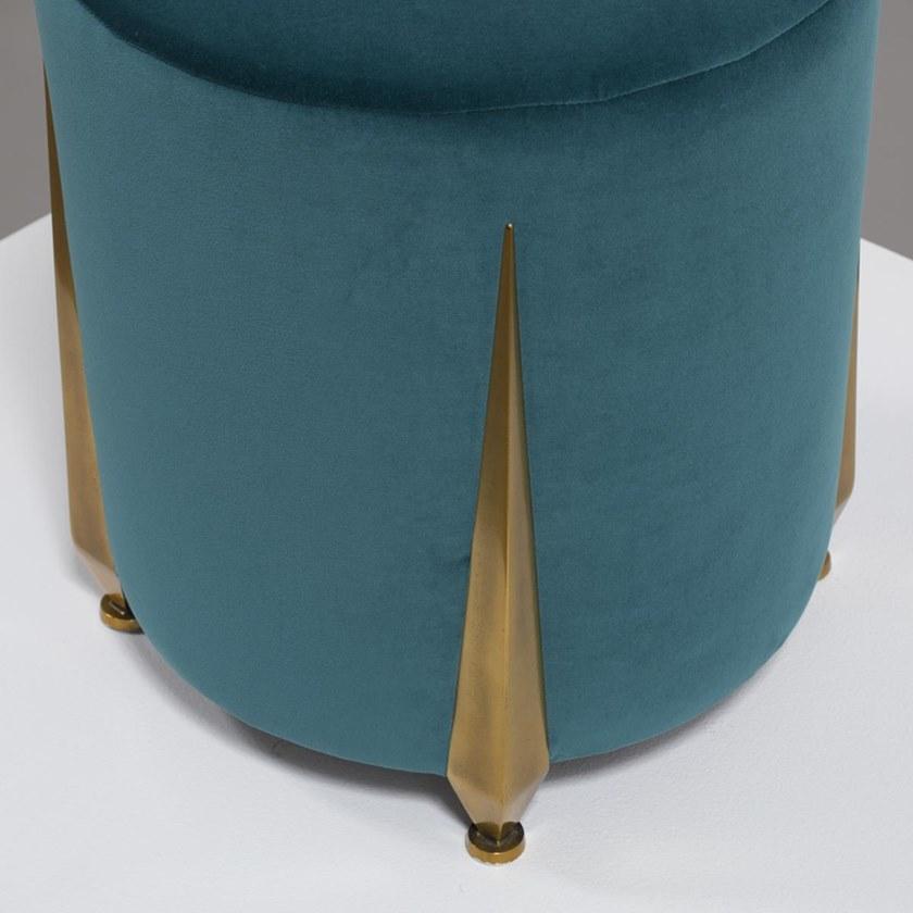 Mytto Мягкий круглый бархатный пуф Larforma sun-id-1426423 - Вид №6