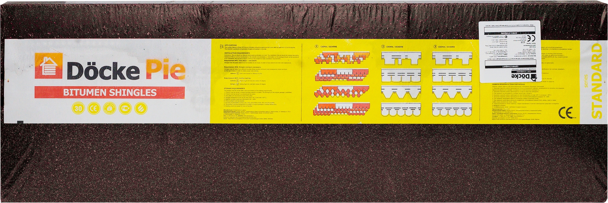82349748 Коньково-карнизная черепица Pie Standart коричневый STLM-0025137 DÖCKE  - Вид №2