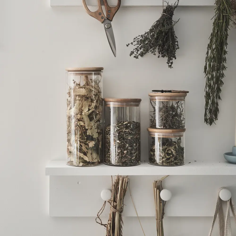 Банка Delinia 0.4 л стекло/бамбук цвет прозрачный STLM-2180799 - Вид №2