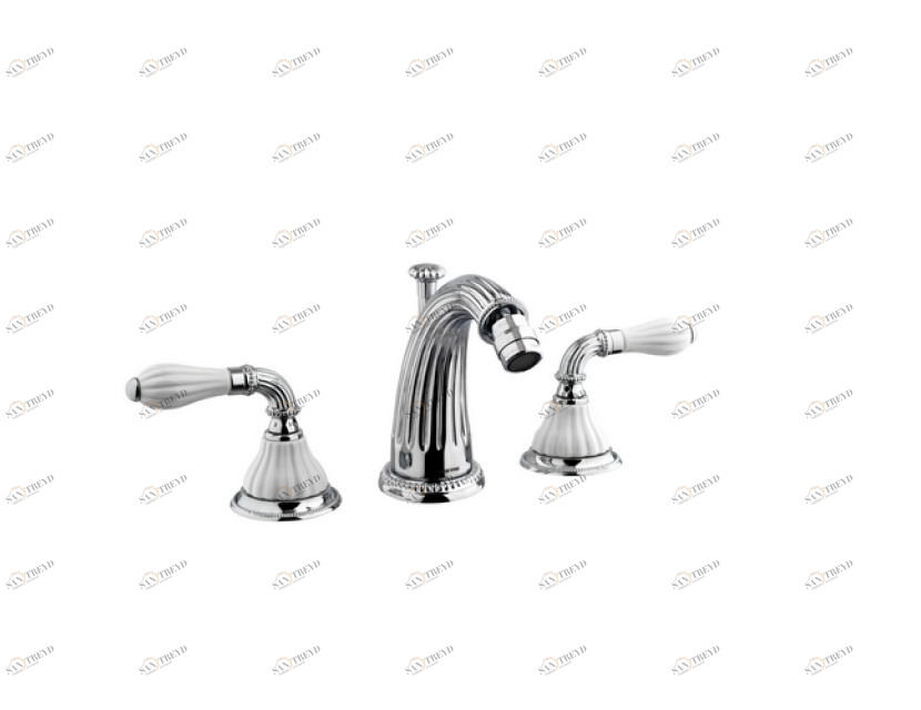 233521.0000.00 Биде с тремя отверстиями, фарфор Золото 24К Mestre Artica