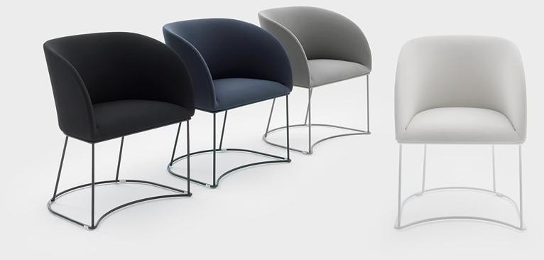 Viganò Санное кресло из ткани для залов ожидания Milly sun-id-1393719 - Вид №5