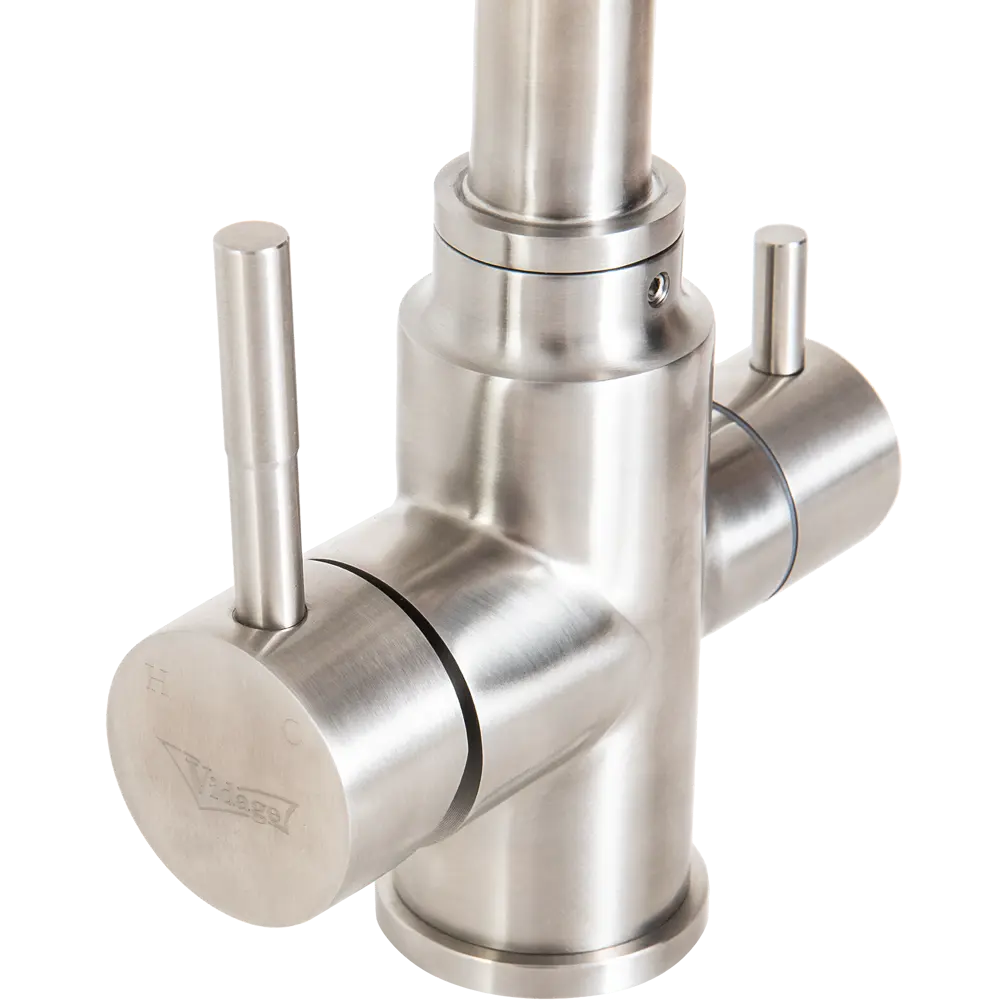 Смеситель для кухни Vidage VS-8201 с подключением к фильтру нержавеющая сталь STLM-2029935 - Вид №3