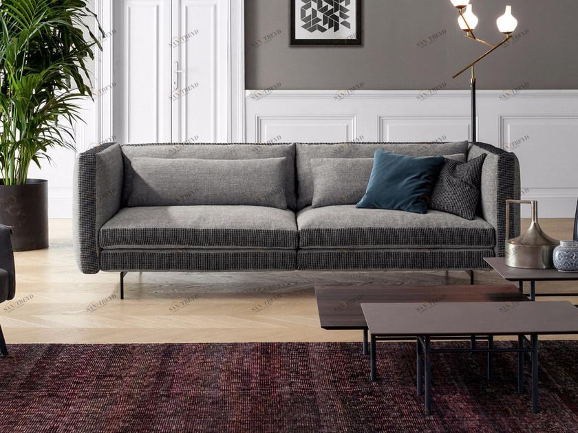 Bonaldo Модульный 3-местный диван в современном стиле с тканевой обивкой sun-id-1419956