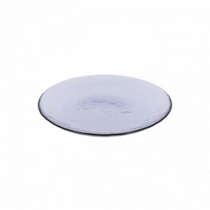 Тарелка стеклянная десертная фиолетовая Rori от La Forma LA FORMA RORI 00-3865320 Прозрачный;фиолетовый