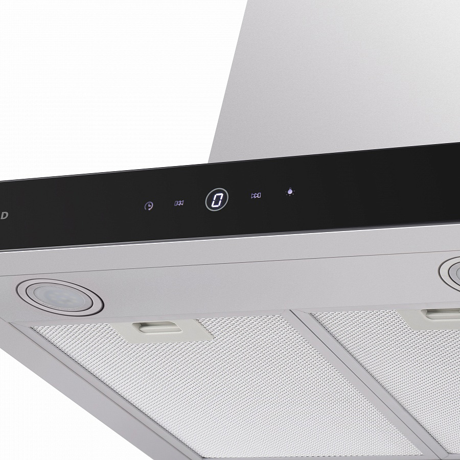TSH 60 Inox Вытяжка tsh 60 ""нержавейка""/ • тип: настенная• цвет: нерж.сталь+черный• управление: сенсорное• ширина, мм: 600• полная потребляемая мощность, вт: 200• количество скоростей: 3• максимальная производительность, м3/ч: 800• диаметр воздуховода Santreyd  - Вид №4
