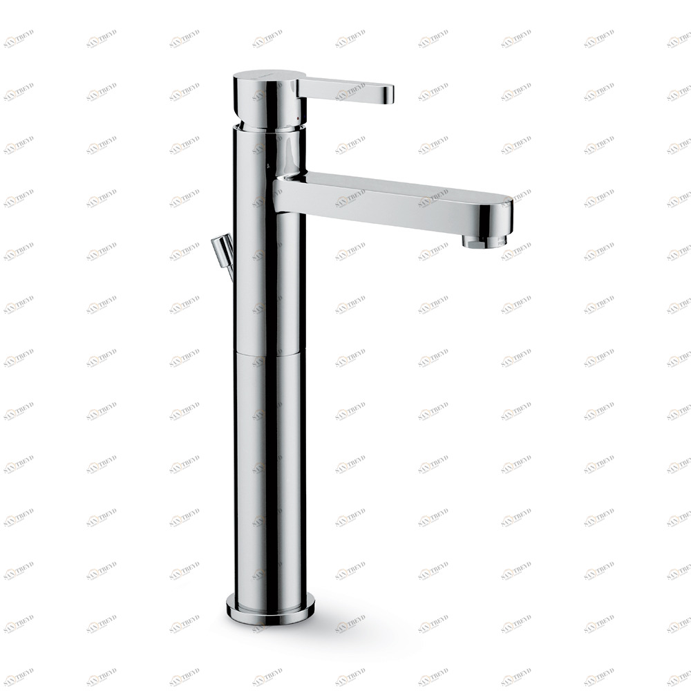 Высокий однорычажный смеситель для верхней раковины со сливным гарнитуром 1 ”1/4. ERGO NEWFORM Италия 65813