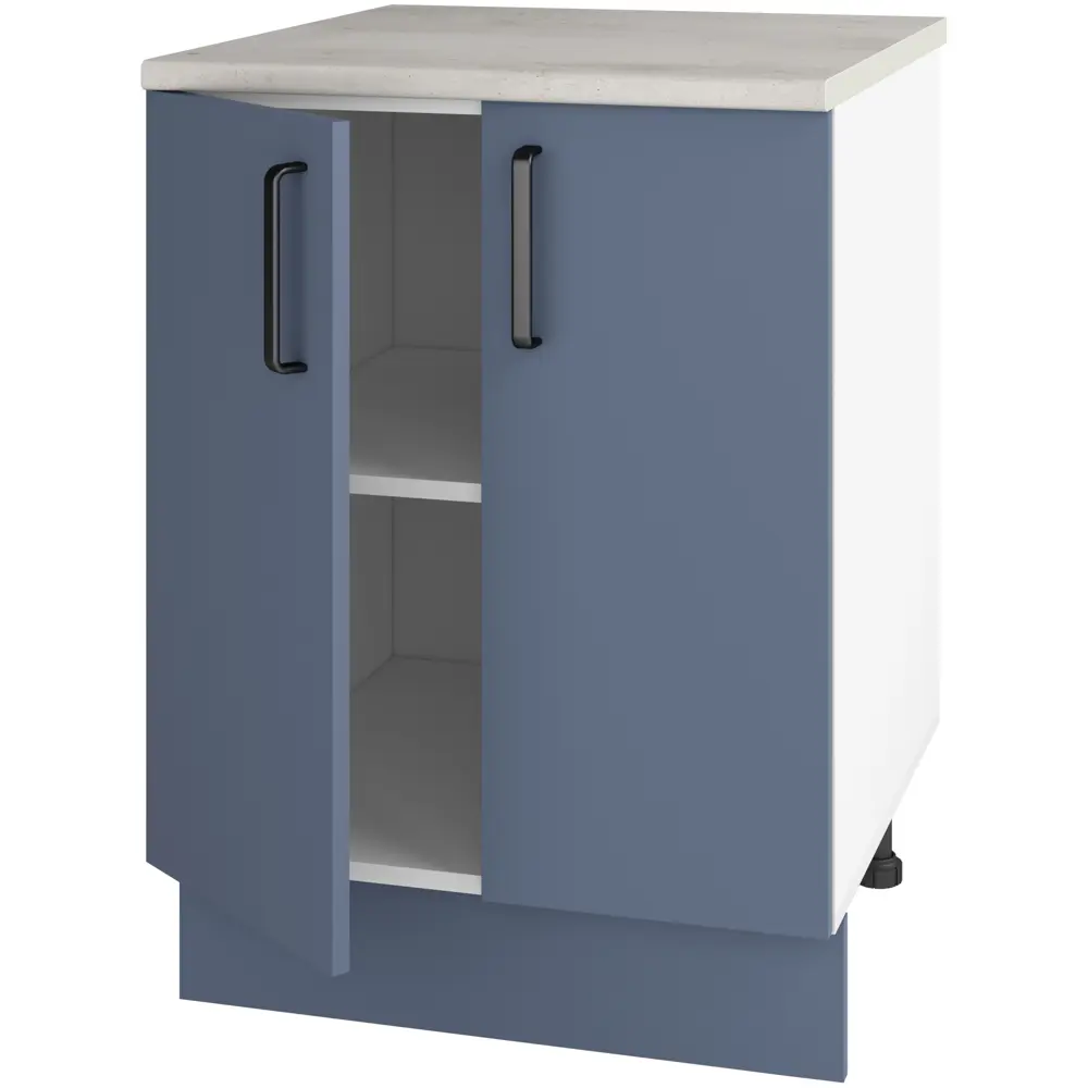 Кухонный шкаф напольный Нокса 60x86x56 см ЛДСП цвет голубой Santreyd STLM-2118811 - Вид №2