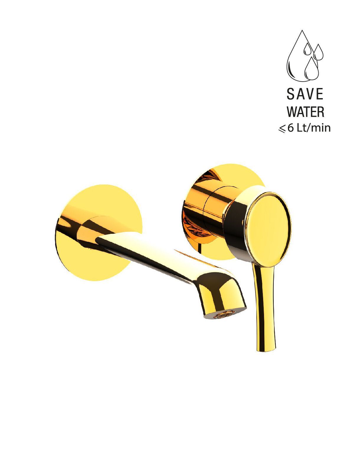 Однорычажный настенный смеситель для раковины без слива Rubinetterie Frattini Delizia ARCH-00051706 - Вид №1