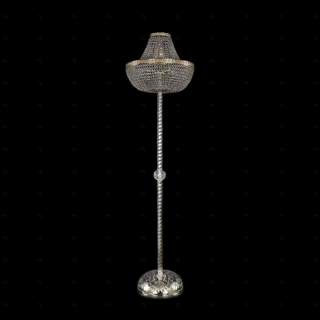 Торшер хрустальный на 8 ламп 172х45 см прозрачно-золотистый Bohemia Ivele 19051T3/H/45IV-172 G BOHEMIA IVELE ЭЛИТНЫЕ 00-3889509 Золото;прозрачный 