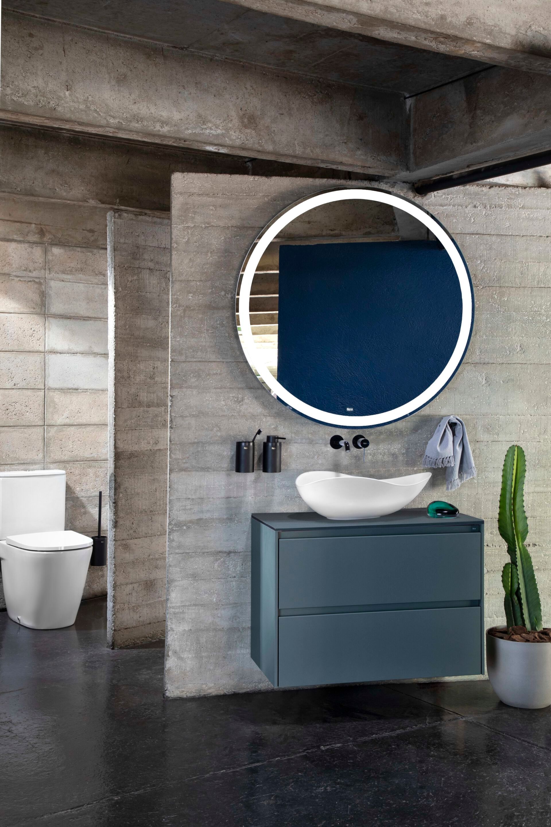 Круглое зеркало со встроенным настенным освещением Roca IRIDIA 81233 ARCH-00114011 - Вид №6