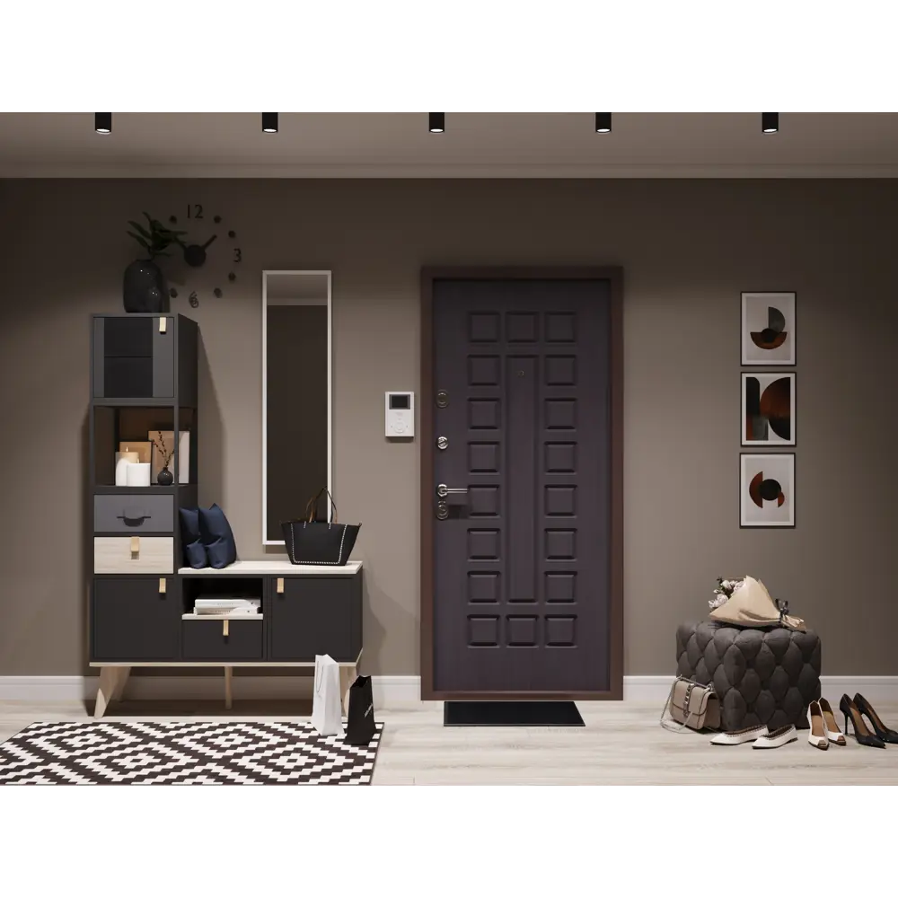 Стеллаж КУБ 1 секция 36х36х32 см ЛДСП цвет графит Santreyd STLM-2177427 - Вид №9