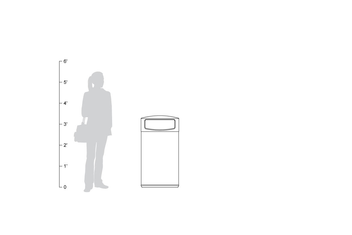 FSRT190 Универсальная емкость для мусора и утилизации  Forms-surfaces  - Вид №25