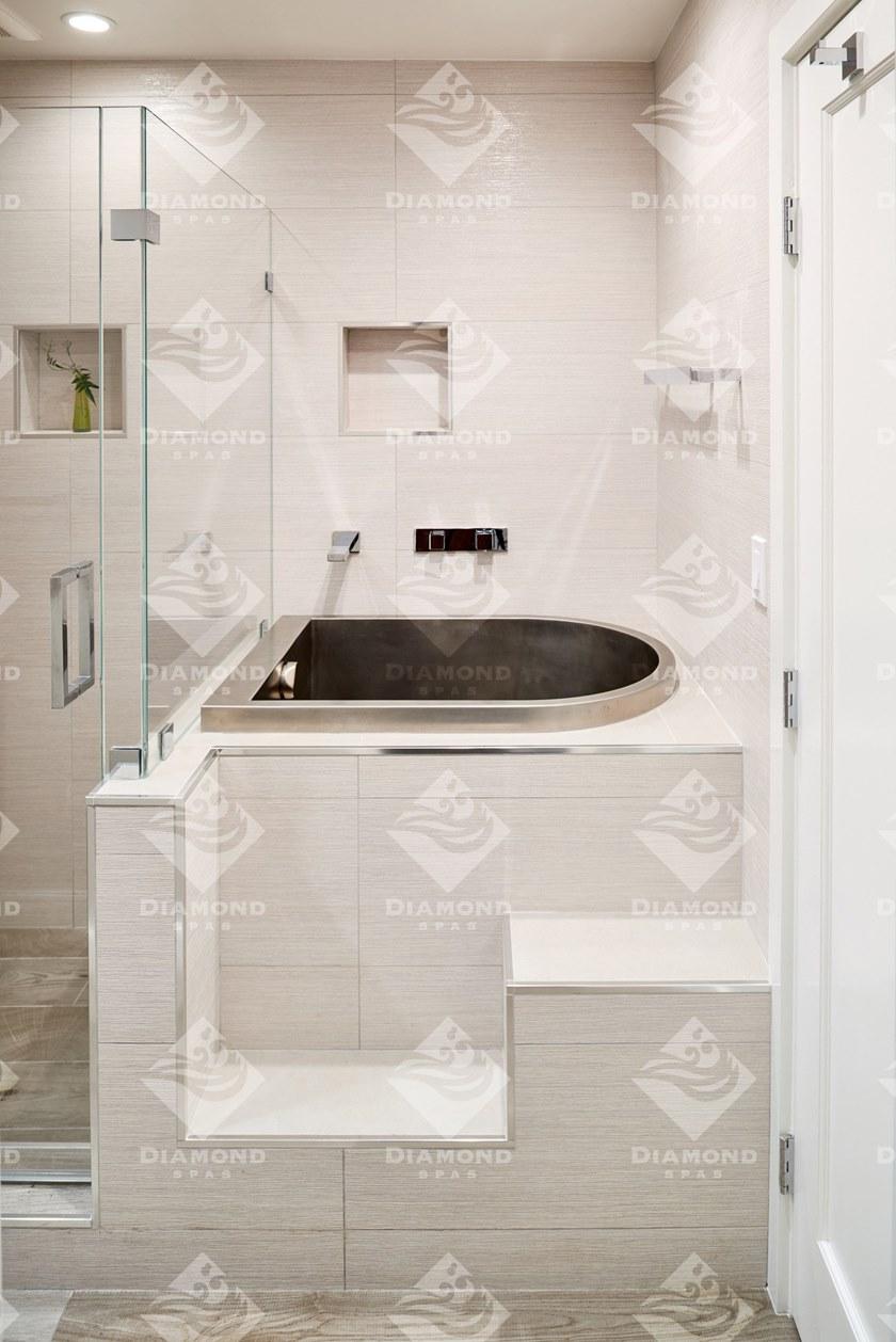 Diamond Spas Встроенная ванна с сиденьем из нержавеющей стали sun-id-1406682 - Вид №1