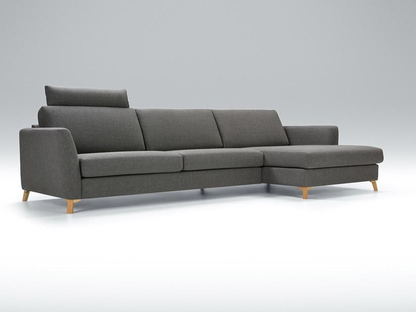 Sits Мягкий 4-х местный тканевый диван с шезлонгом Quattro sun-id-1384321 - Вид №4