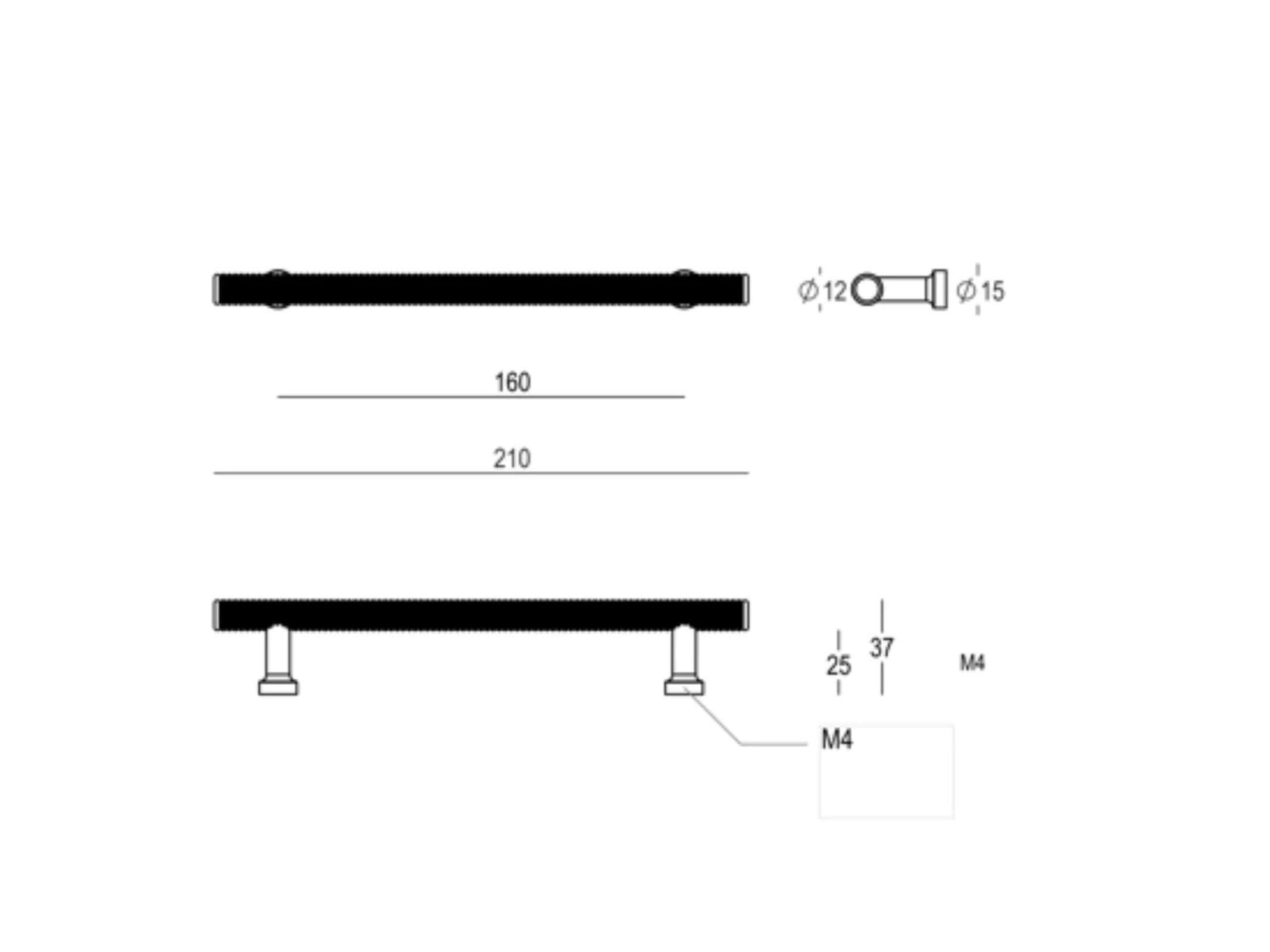 Латунь мост мебельная ручка Quincalux London ARCH-00019498 - Вид №4