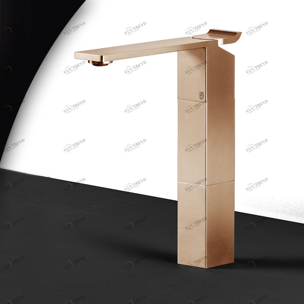 Смеситель для раковины OKAMI OKM3R розовое золото Radomonte