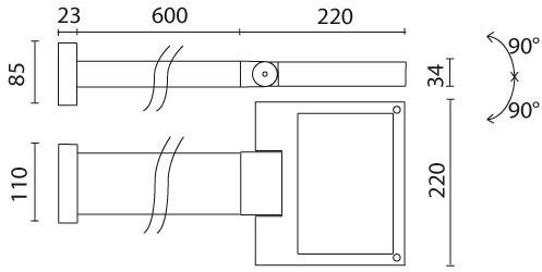 SIMES Тонкий светодиодный проектор. симметричная и асимметричная оптика Movit sun-id-1484008 - Вид №9