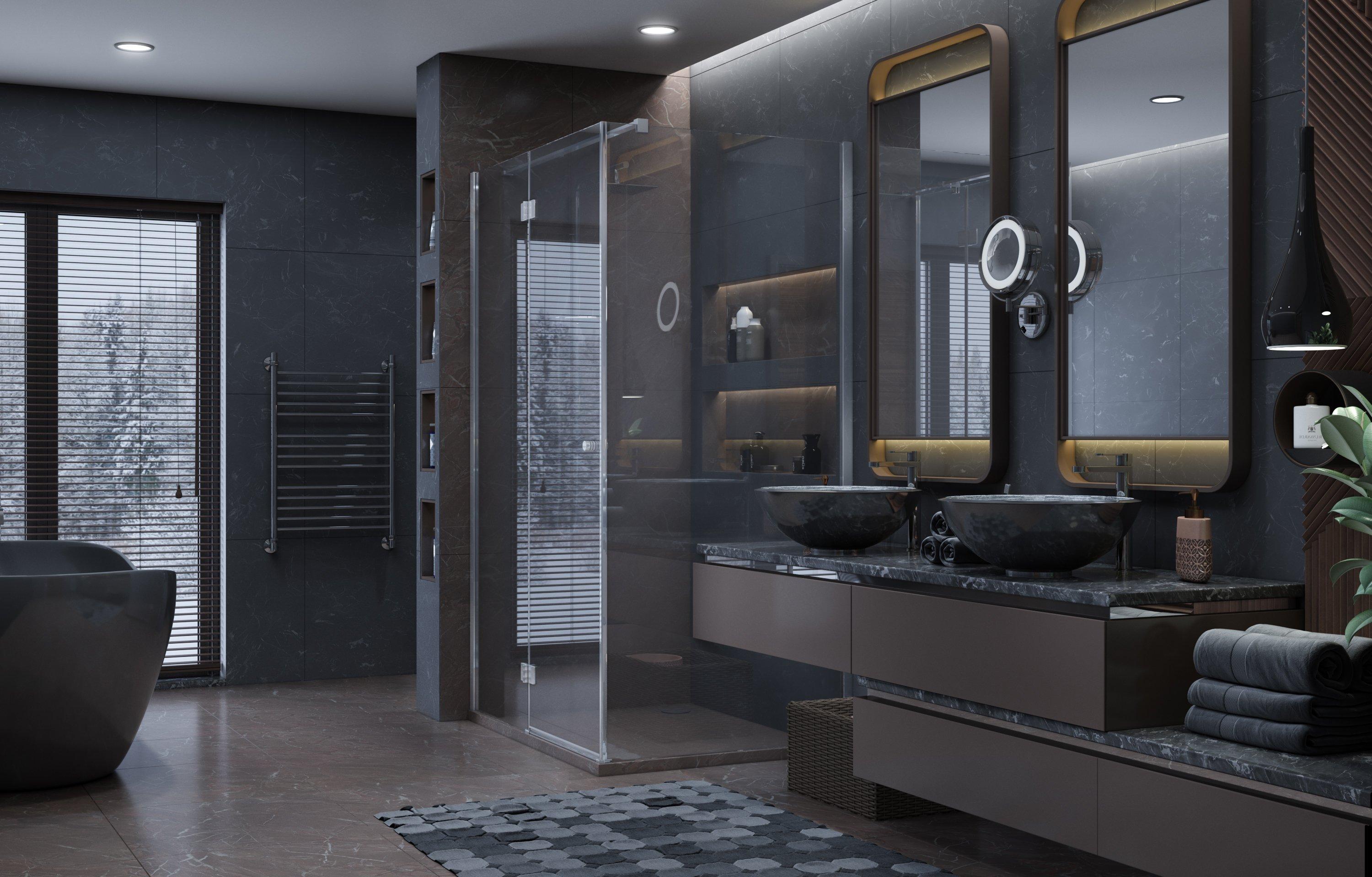 Душевое ограждение Ambassador Diamond 12011107L (1200x800x2000), 1 место - Вид №1