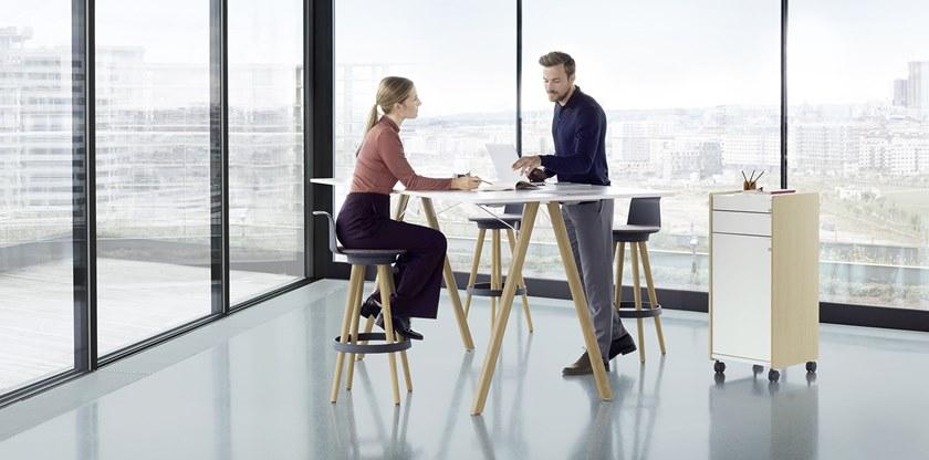 BENE Прямоугольный стол для совещаний из меламина Delta by bene sun-id-1379312 - Вид №2