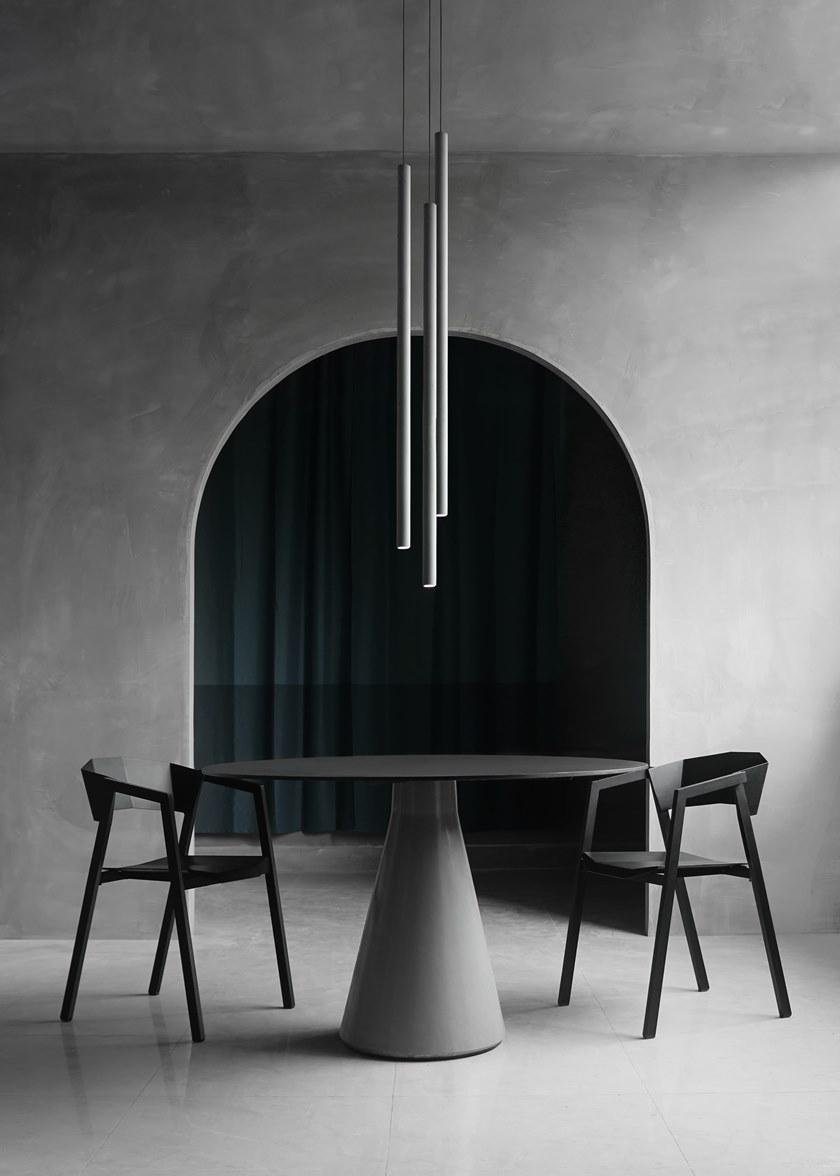 Bentu Design Круглый бетонный стол с алюминиевой столешницей Ding sun-id-1345883 - Вид №2