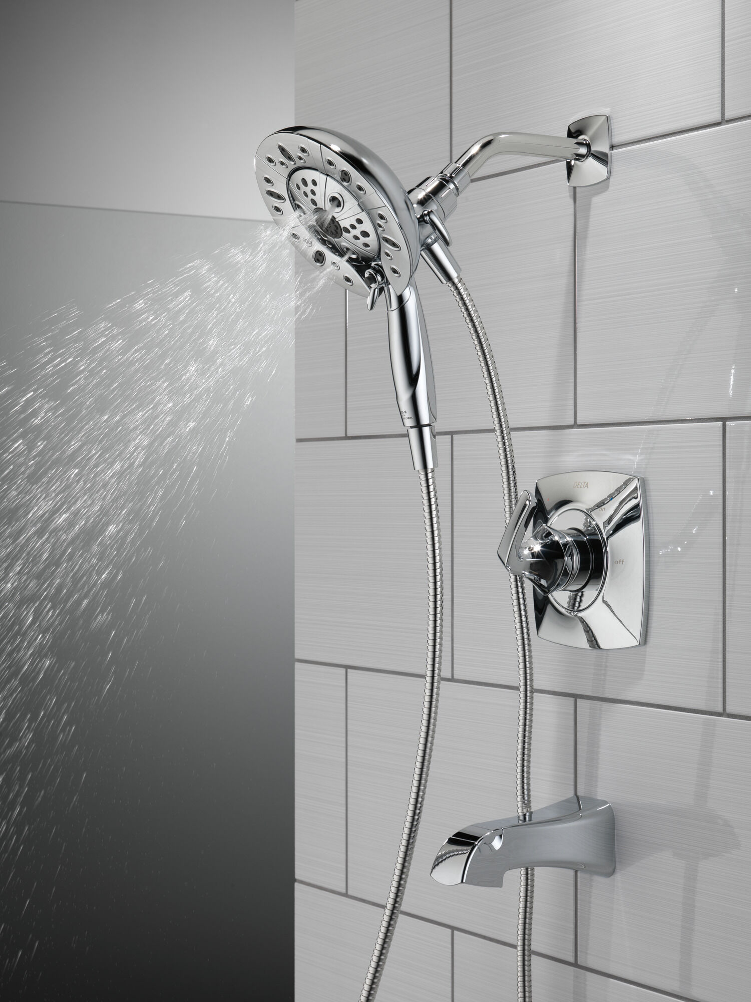 144789-I Монитор (R) для ванны и душа серии 14 с душем In2ition (R) - два в одном Delta Faucet Vesna Хром  - Вид №14