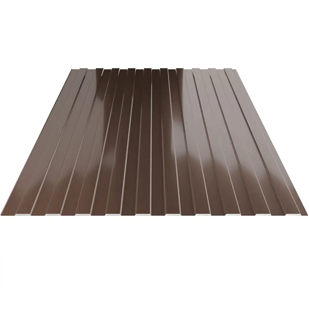 Профнастил С8 0.35 мм 1200x1500 мм RAL 8017 коричневый Santreyd STLM-2088493