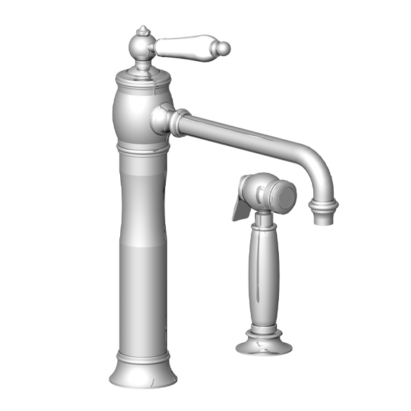 2723 Смеситель для мойки, однорычажный, с ручным управлением, без сливного крана HORUS Range Éloise 