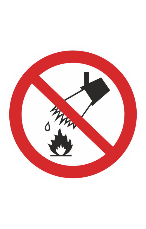 68294 Знак "Запрещается тушить водой"  Запрещающие знаки размер 100 х 100 мм Спецодежда 