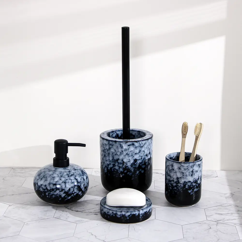 89380316 Стакан для зубных щёток Iddis Night Sky LMNSC00i45 керамика цвет синий STLM-1577702 - Вид №1