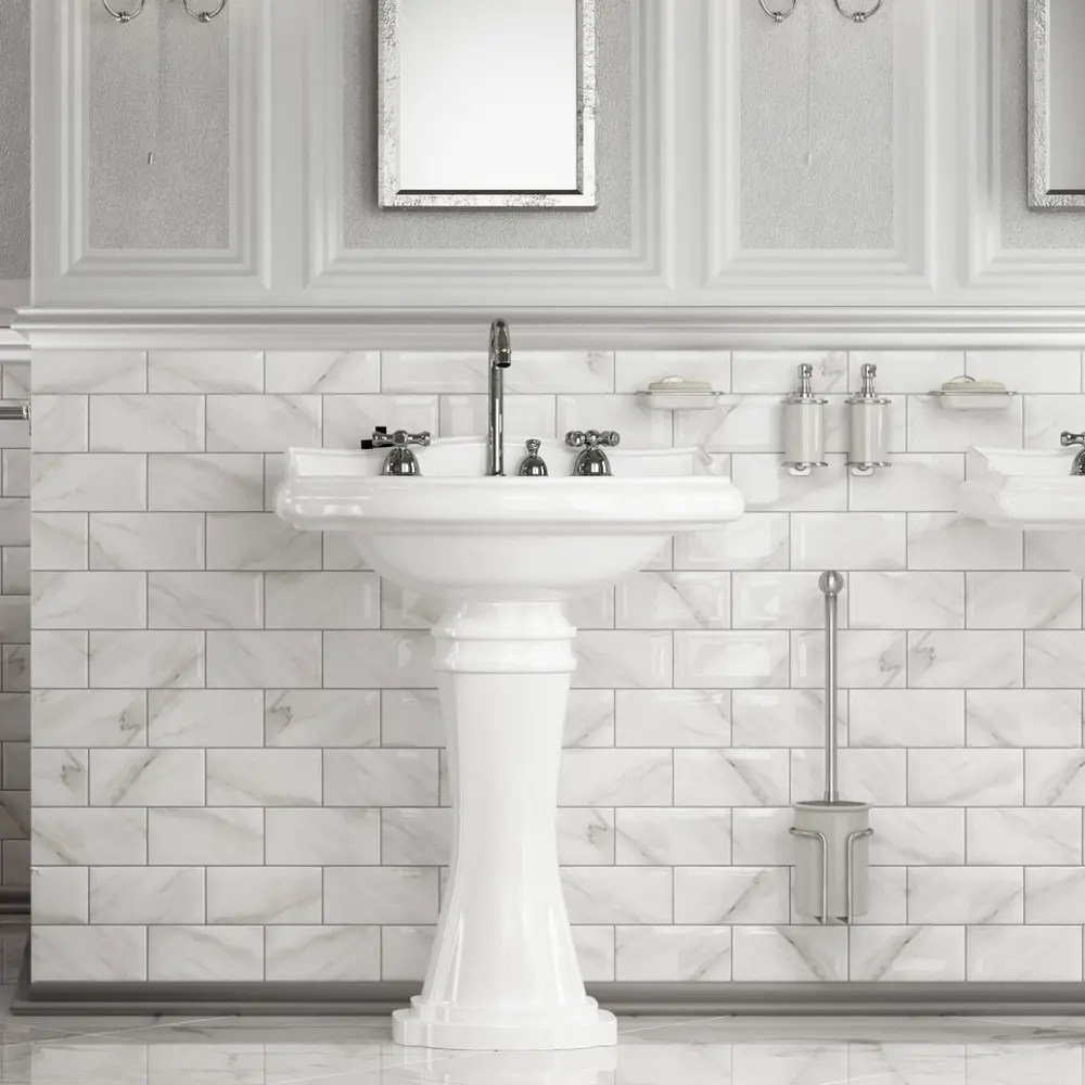 ARTENS Roissy - Белая мраморная плитка для элегантного интерьера 86844284 STLM-0943560