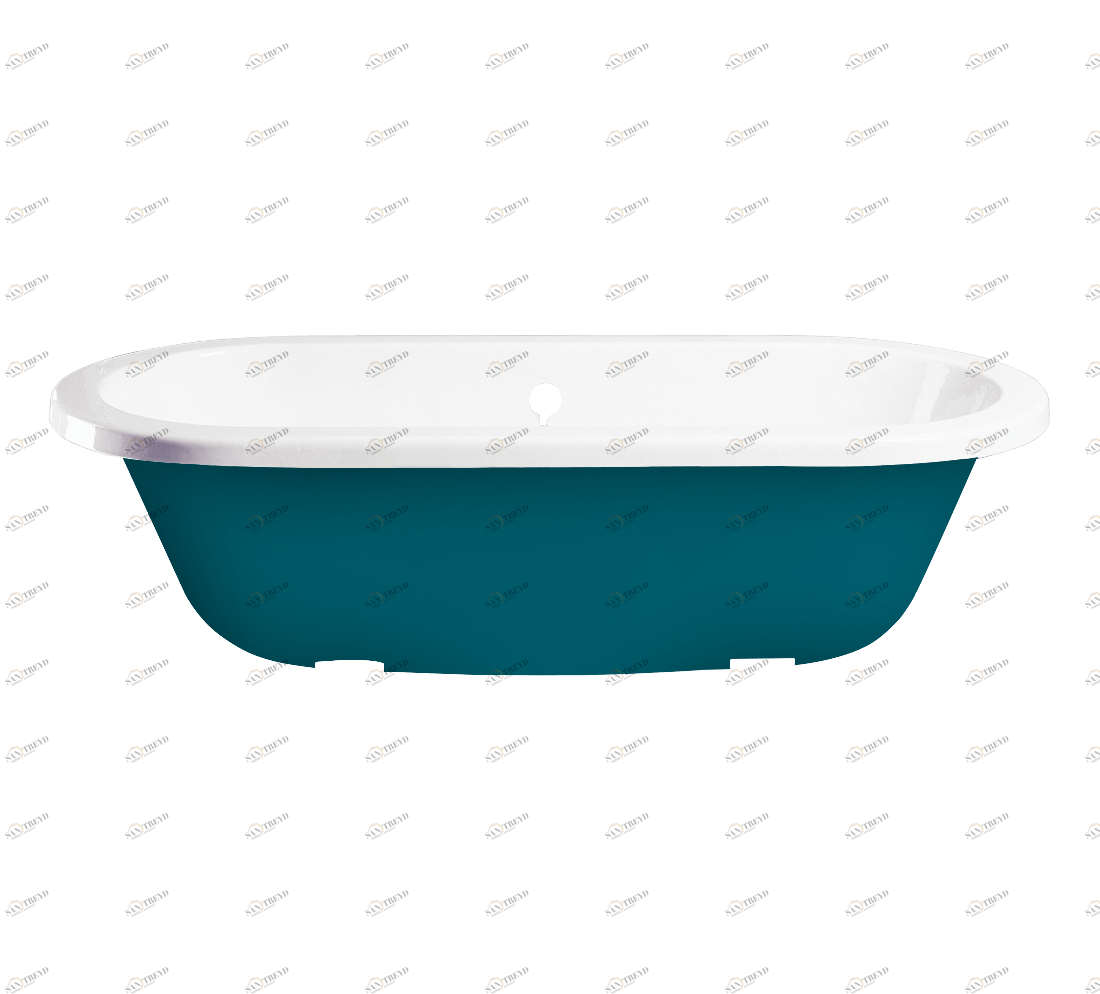 Gentry Home Bexley Cast iron bathtubs with feet Ral 5009 GH100272 