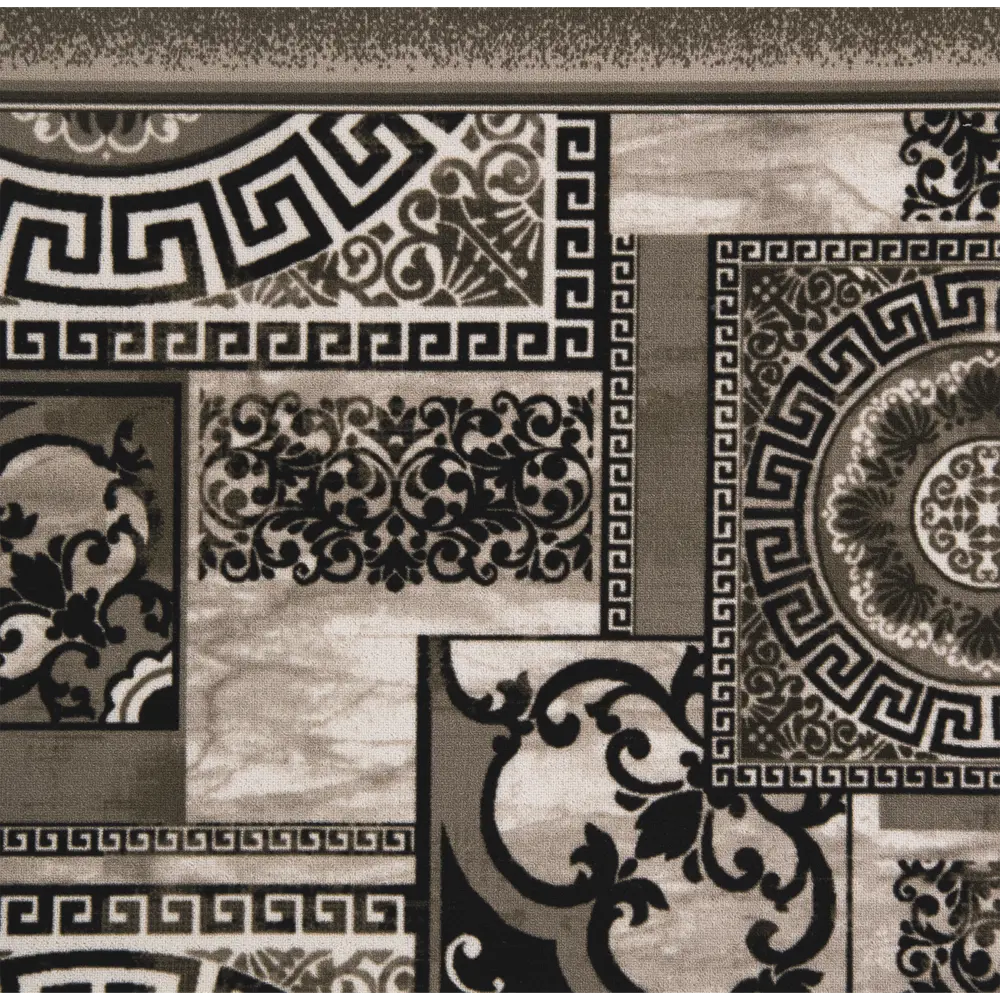 Ковровое покрытие полиамид Versace принт коричневый, 3 м Santreyd STLM-2167782