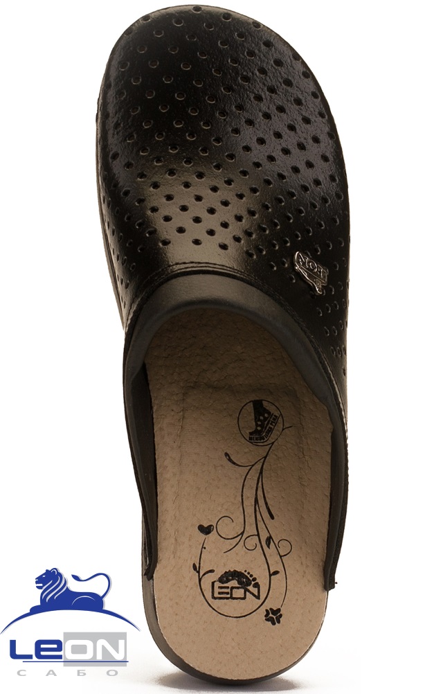 62038 Сабо "Leon LIGHT" женские черные LEON  Сабо и сланцы размер 40  - Вид №1