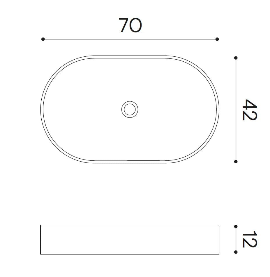 Умывальник с овальной столешницей из Livingtec® Ex.T стенд ARCH-00133560 - Вид №2
