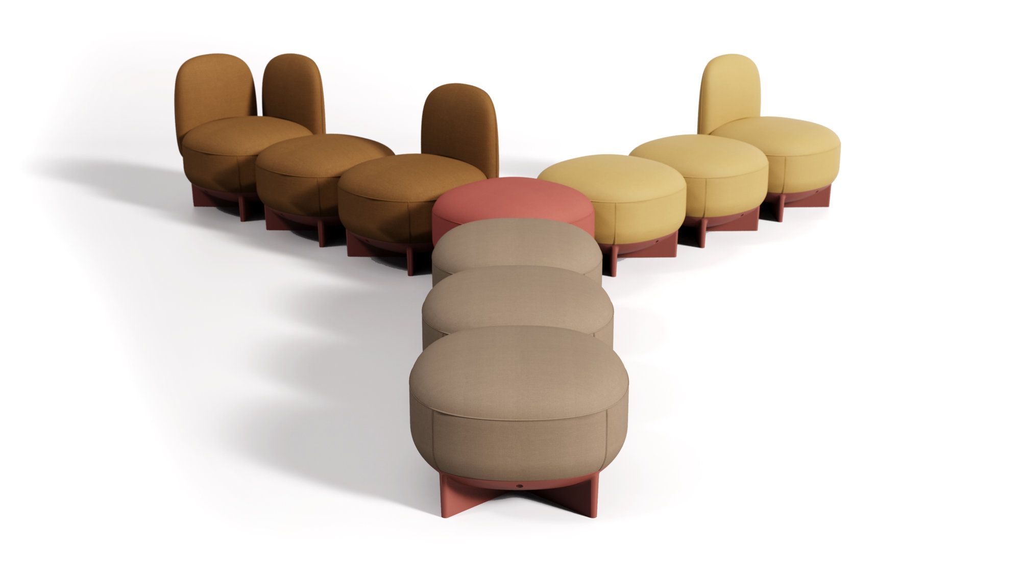 Секционный стул из ткани GABER To-Go ARCH-00090580 - Вид №3