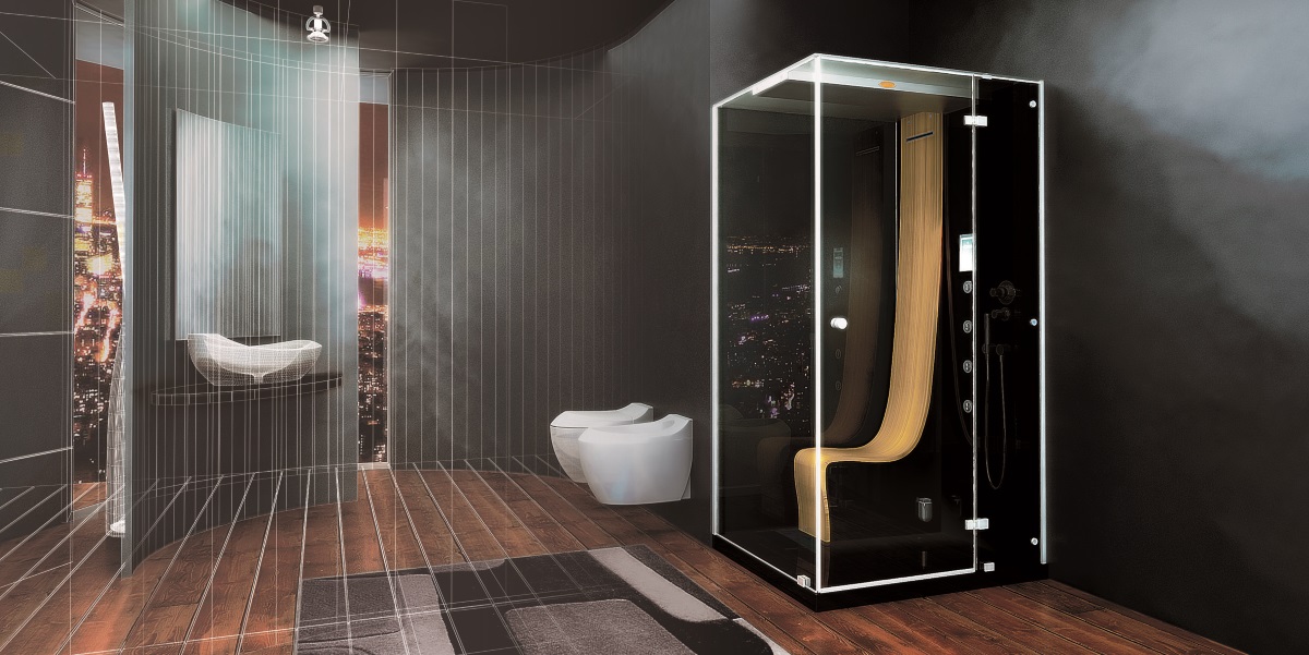 Душевая кабина с гидромассажем Omega 9547-123A Dx Jacuzzi 9547123ADX - Вид №1