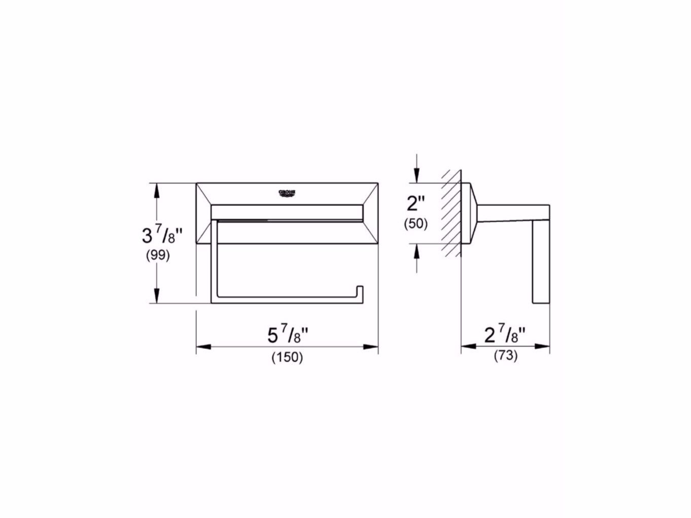 Держатель рулона Grohe Allure Brilliant ARCH-00079061 - Вид №2