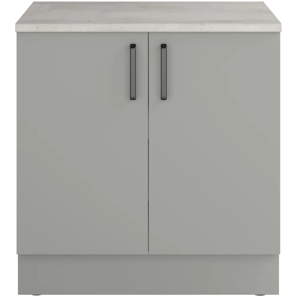 Кухонный шкаф напольный Нарбус 80x86x56 см ЛДСП цвет серый Santreyd STLM-2135234 - Вид №3