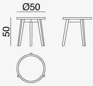 Gervasoni Круглый деревянный журнальный столик Gray sun-id-1387502 - Вид №10