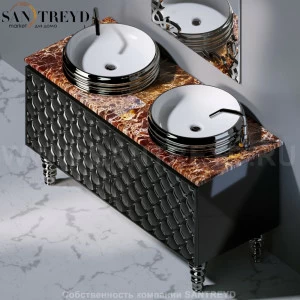 T291L140.EM Столешница для тумбы C291M2L140 коричневый мрамор A. e T. Italia CLASS