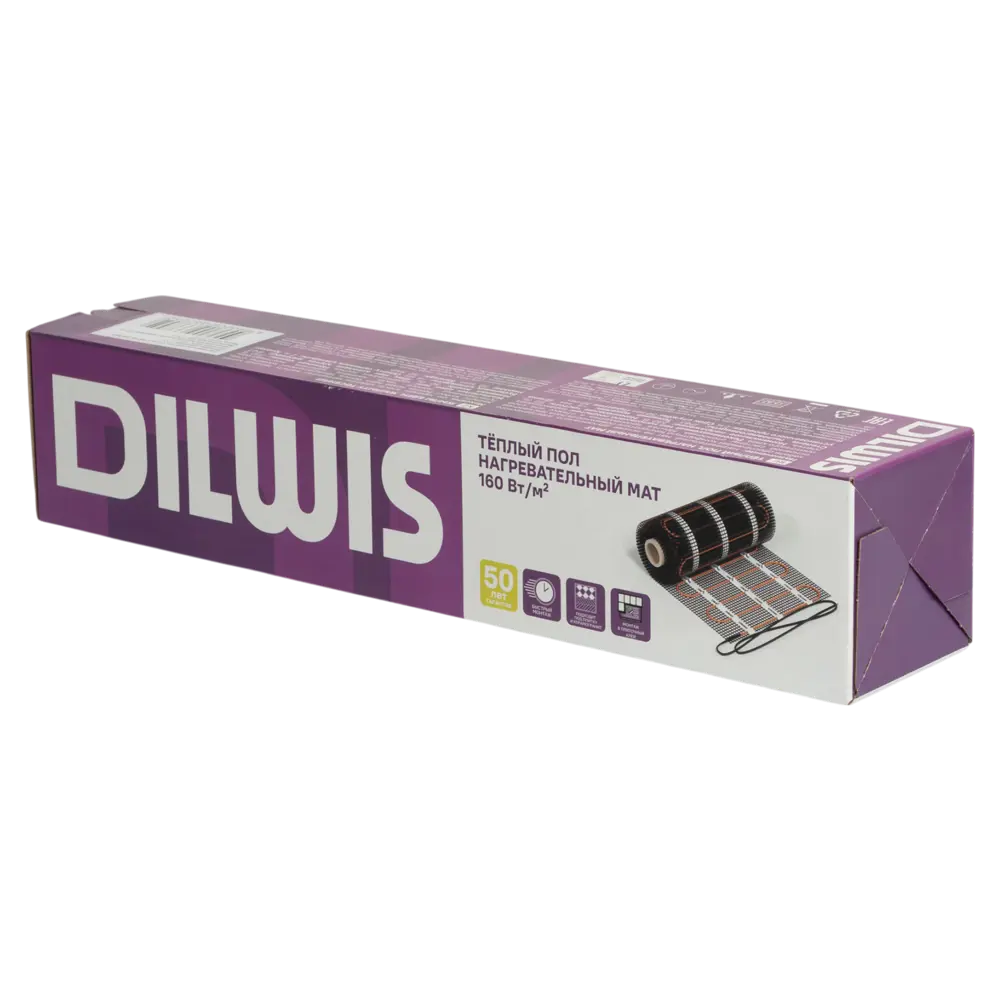 Нагревательный мат для теплого пола DILWIS 1 м2 160 Вт STLM-2102278 - Вид №2