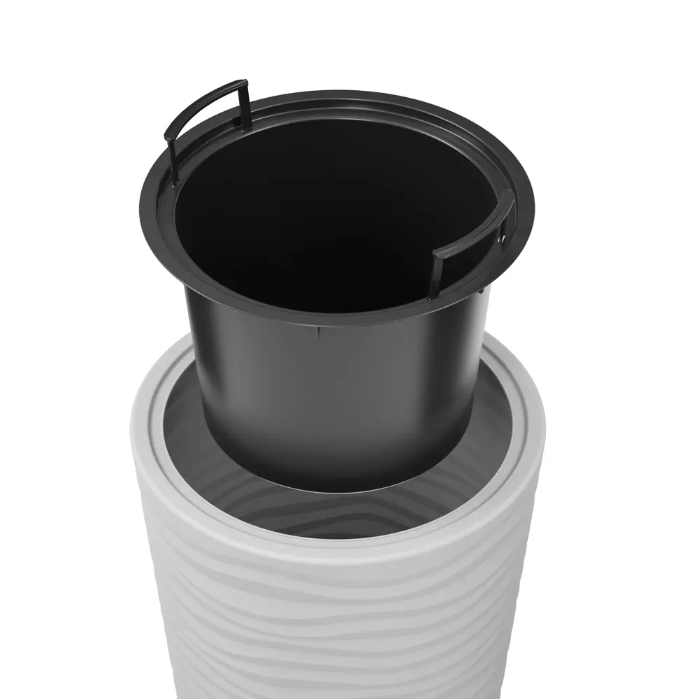 Кашпо Оазис ø35 h68.5 см v43 л пластик серый Santreyd STLM-2013807 - Вид №1