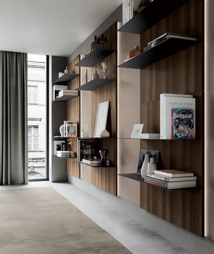 Febal Casa Оборудованная лакированная стена с тумбой под телевизор sun-id-1375628 - Вид №2