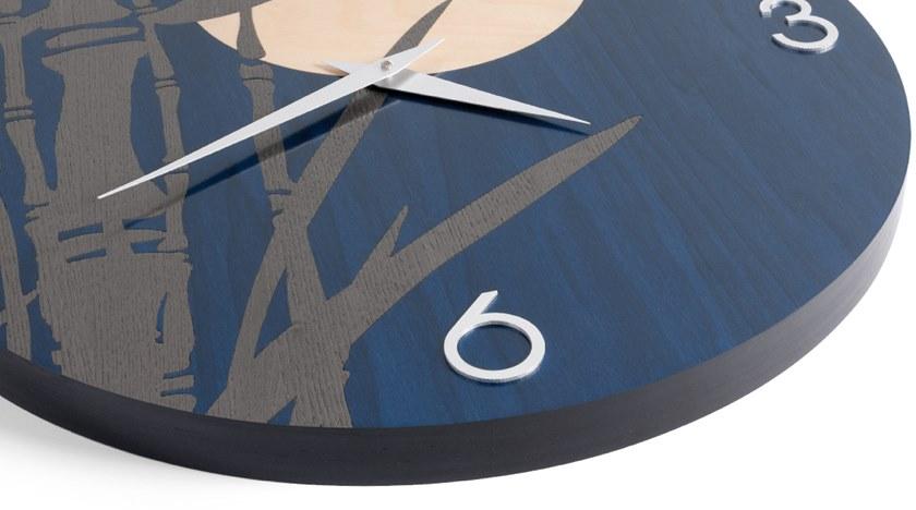 LIGNIS® Настенные часы из инкрустированного дерева Dolcevita nature 10.054 / 10.132 - Вид №2