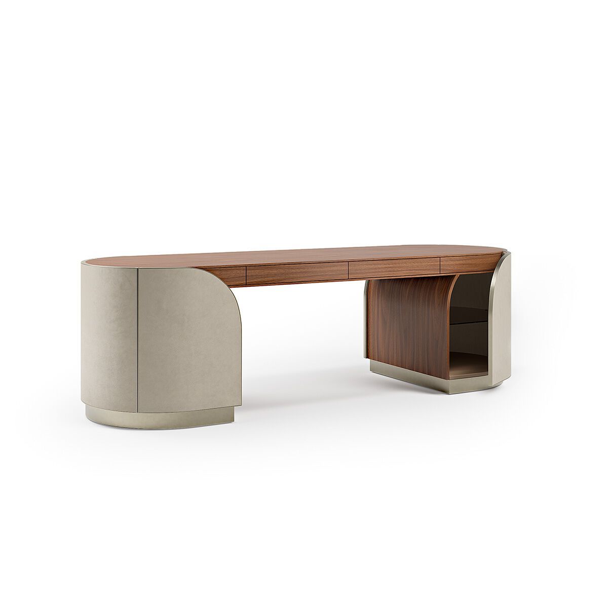 Кожаный стол с ящиками Capital Collection Duna ARCH-00048606 - Вид №13