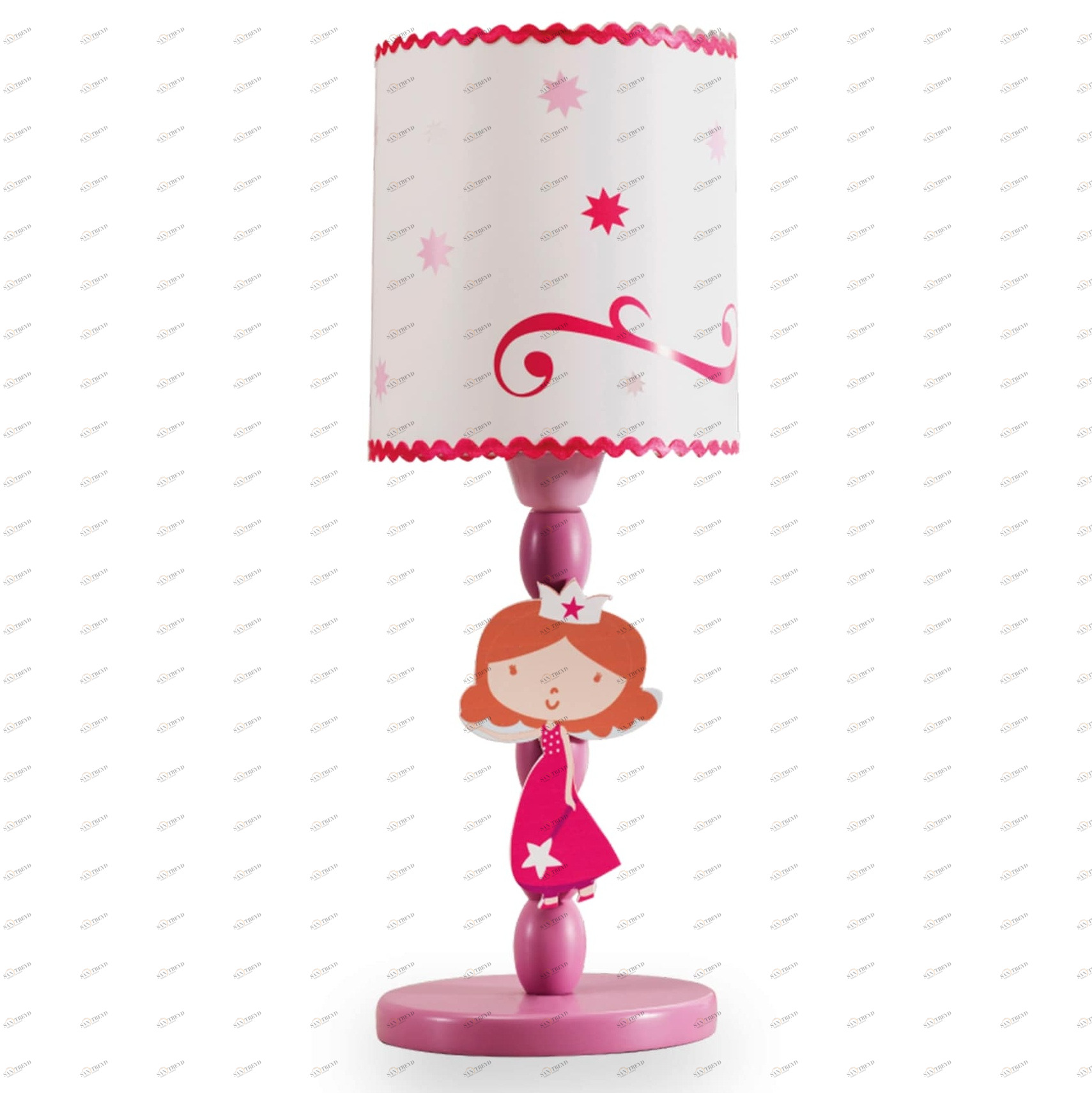 Настольная лампа детская розовая Lady CILEK PRINCESS 00-3832409 Розовый Santreyd